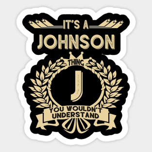 Johnson Sticker